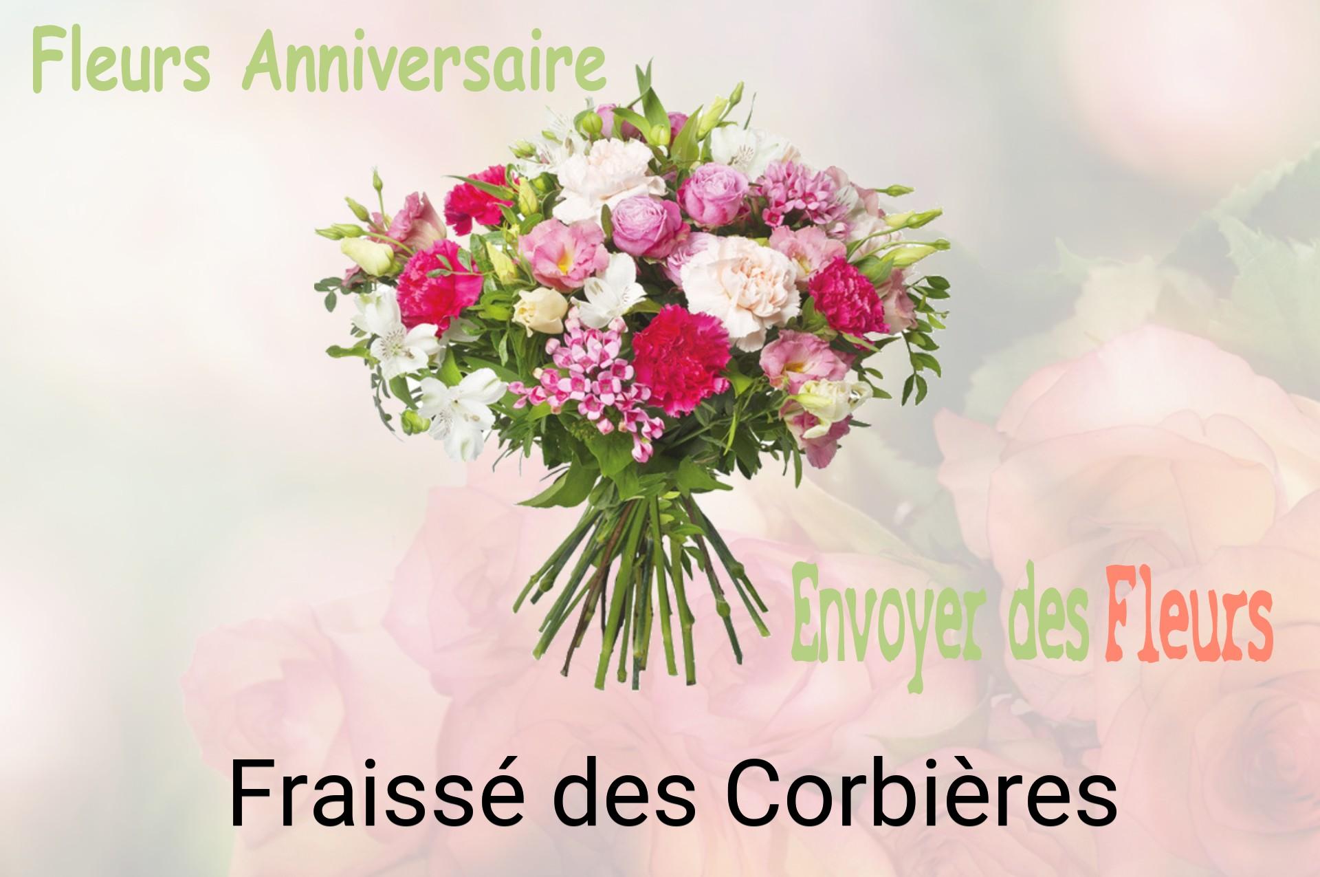 Bouquet de fleurs d’anniversaire livré à Fraissé-des-Corbières