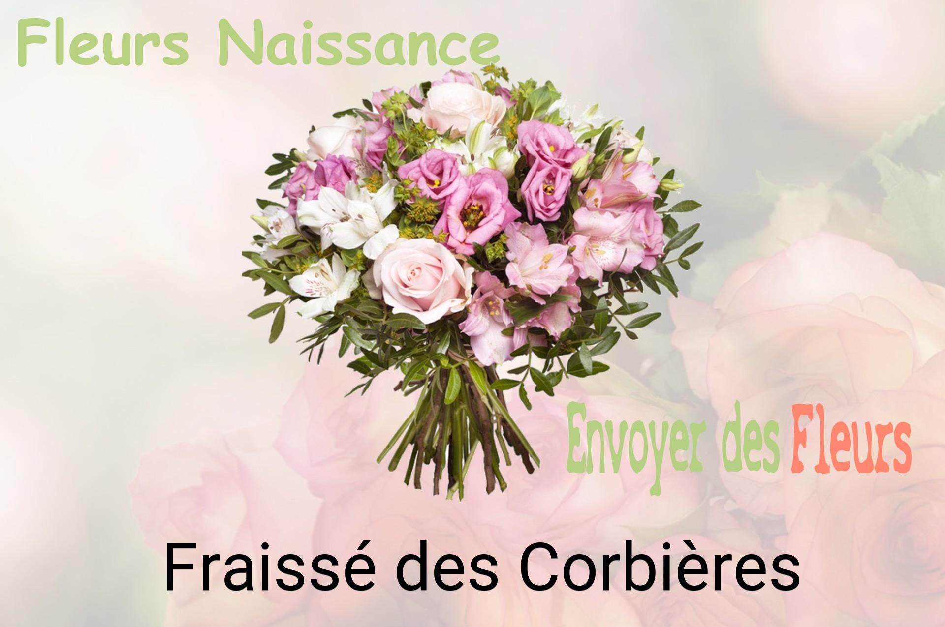 Bouquet de fleurs de naissance livré à Fraissé-des-Corbières